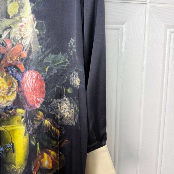 🚩steal Authentic Gucci Floral Print Dress with Cream Collar and Bow - Picture 2 of 5